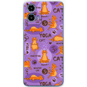 Чехол BoxFace Motorola G34 Yoga Cat