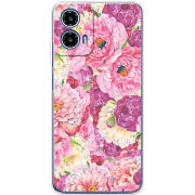 Чехол BoxFace Motorola G34 Pink Peonies