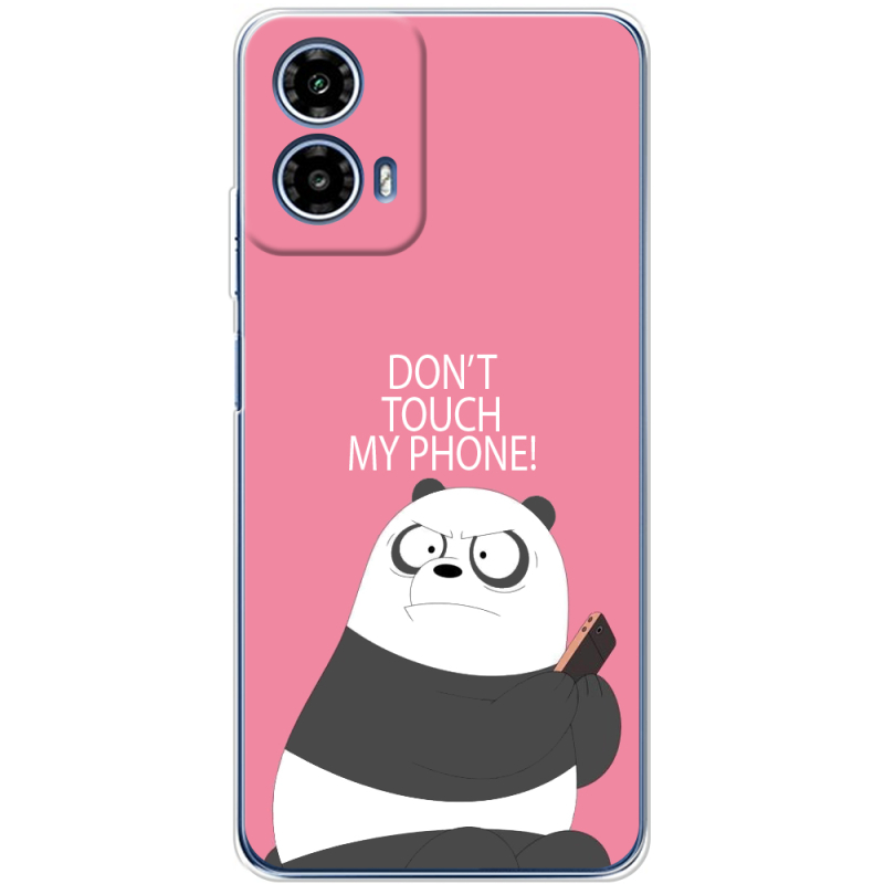 Чехол BoxFace Motorola G34 Dont Touch My Phone Panda