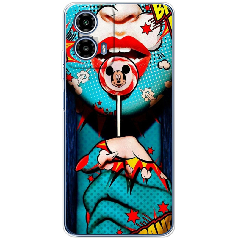 Чехол BoxFace Motorola G34 Girl Pop Art