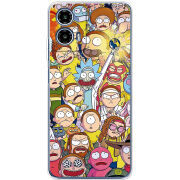 Чехол BoxFace Motorola G34 Rick and Morty