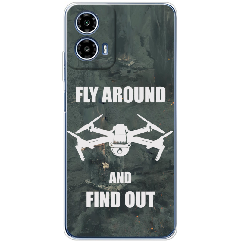 Чехол BoxFace Motorola G34 Дрон Fly Around