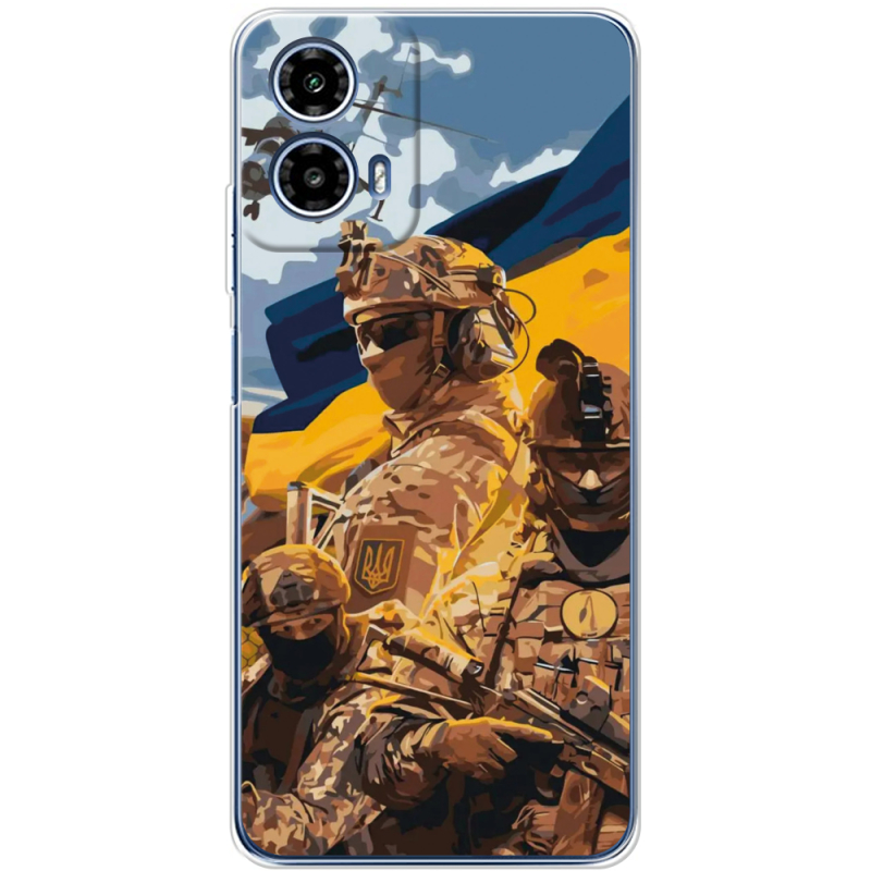 Чехол BoxFace Motorola G34 Воїни ЗСУ