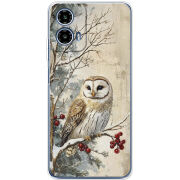 Чехол BoxFace Motorola G34 Christmas Owl