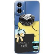 Прозрачный чехол BoxFace Motorola G34 Fashion Pug