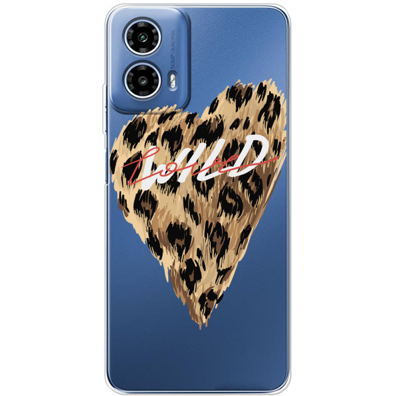 Прозрачный чехол BoxFace Motorola G34 Wild Love