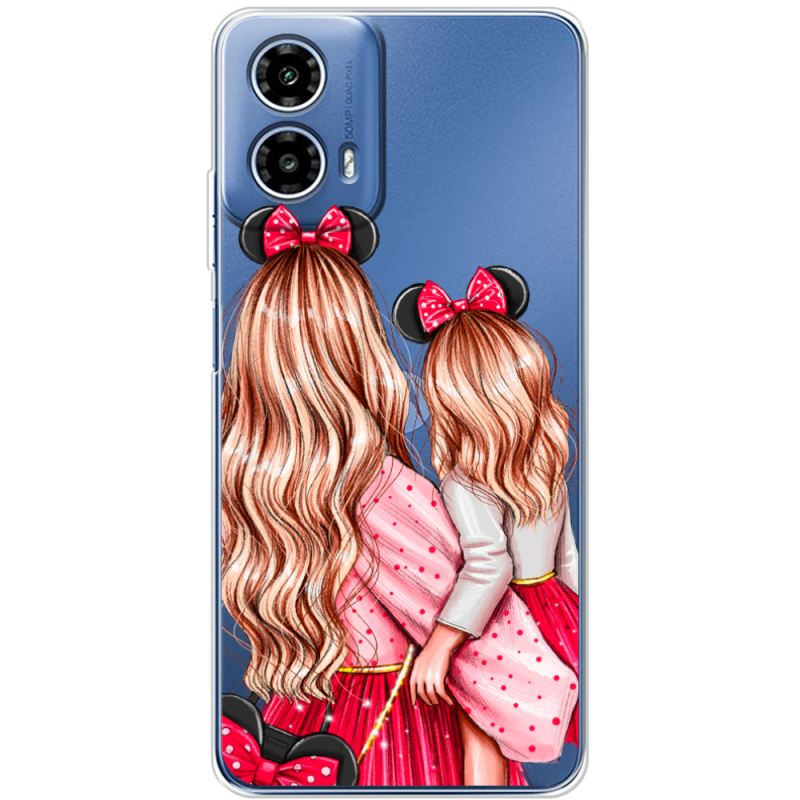 Прозрачный чехол BoxFace Motorola G34 Mouse Girls