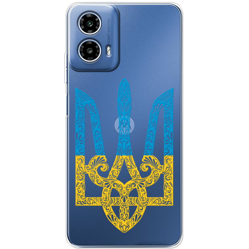 Прозрачный чехол BoxFace Motorola G34 Gold Trident