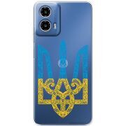 Прозрачный чехол BoxFace Motorola G34 Gold Trident