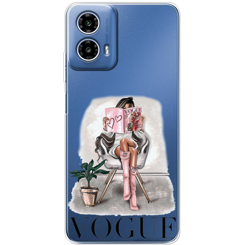 Прозрачный чехол BoxFace Motorola G34 VOGUE