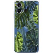 Прозрачный чехол BoxFace Motorola G34 Palm Tree