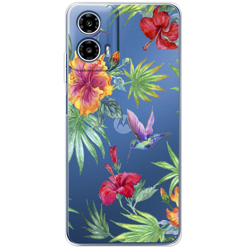 Прозрачный чехол BoxFace Motorola G34 Tropical