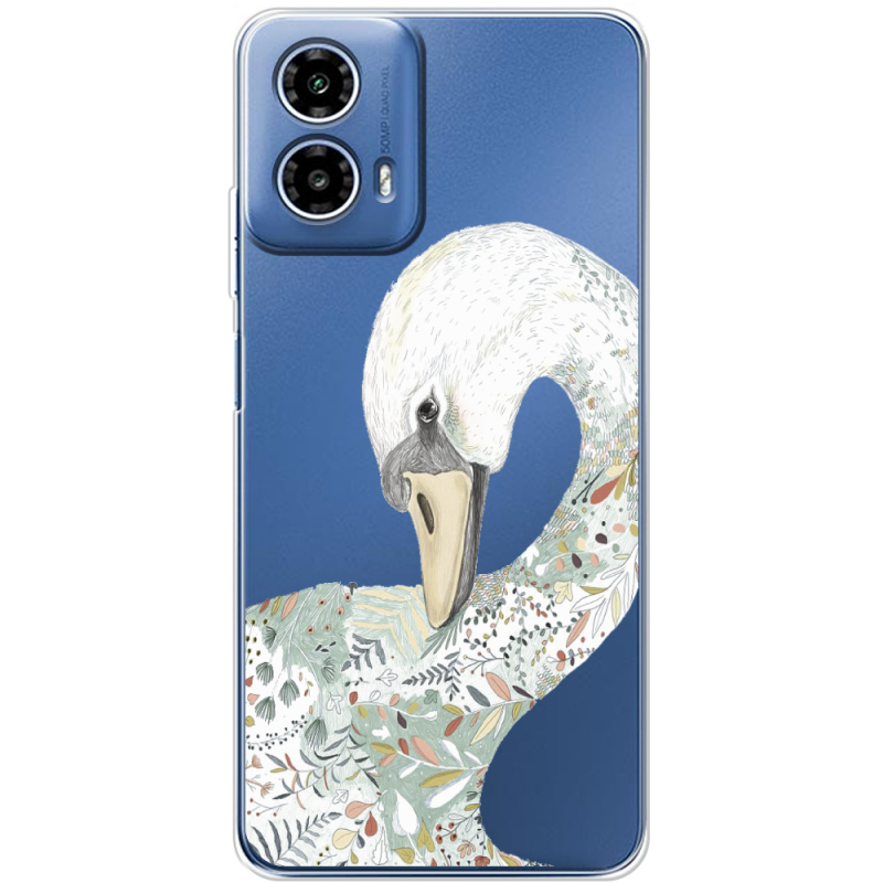 Прозрачный чехол BoxFace Motorola G34 Swan