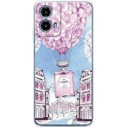 Чехол со стразами Motorola G34 Perfume bottle