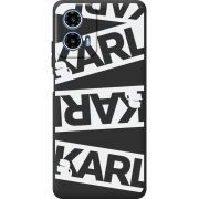 Черный чехол BoxFace Motorola G34 White Karl