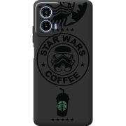 Черный чехол BoxFace Motorola G34 Dark Coffee