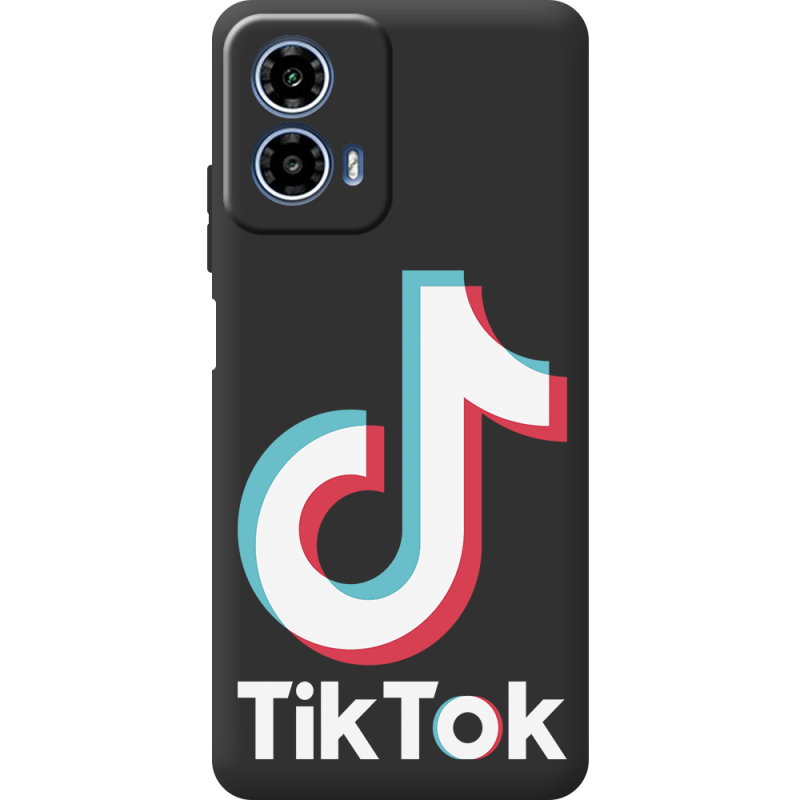 Черный чехол BoxFace Motorola G34 Tik Tok