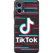 Черный чехол BoxFace Motorola G34 Tik Tok