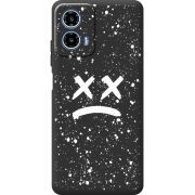 Черный чехол BoxFace Motorola G34 Sad Way