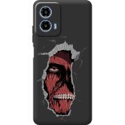 Черный чехол BoxFace Motorola G34 Нападение на Титана