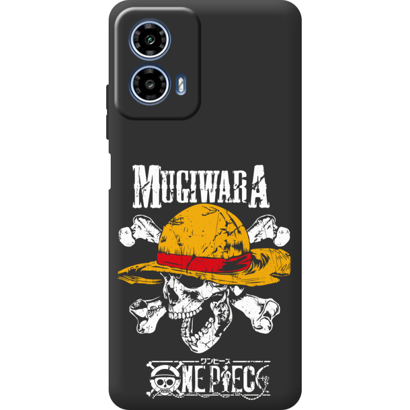 Черный чехол BoxFace Motorola G34 One Piece Большой куш