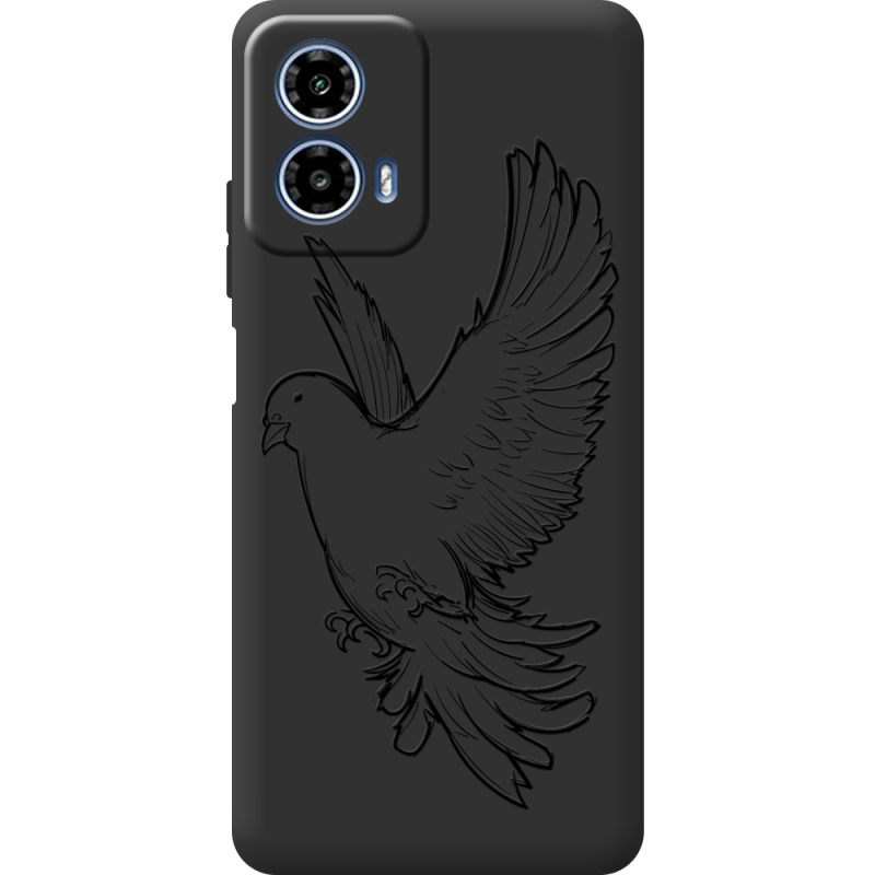 Черный чехол BoxFace Motorola G34 Dove