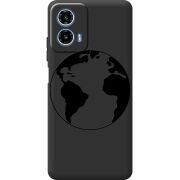 Черный чехол BoxFace Motorola G34 Earth