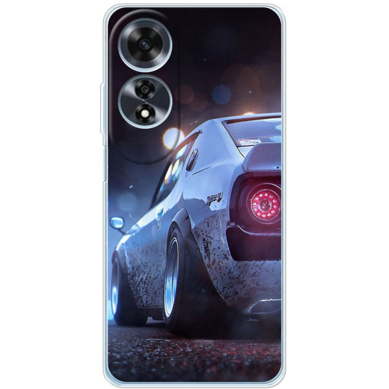 Чехол BoxFace OPPO A60 Silver Car