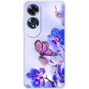 Чехол BoxFace OPPO A60 Orchids and Butterflies