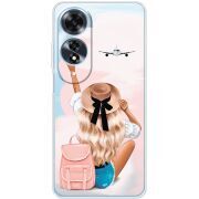 Прозрачный чехол BoxFace OPPO A60 Travel Girl