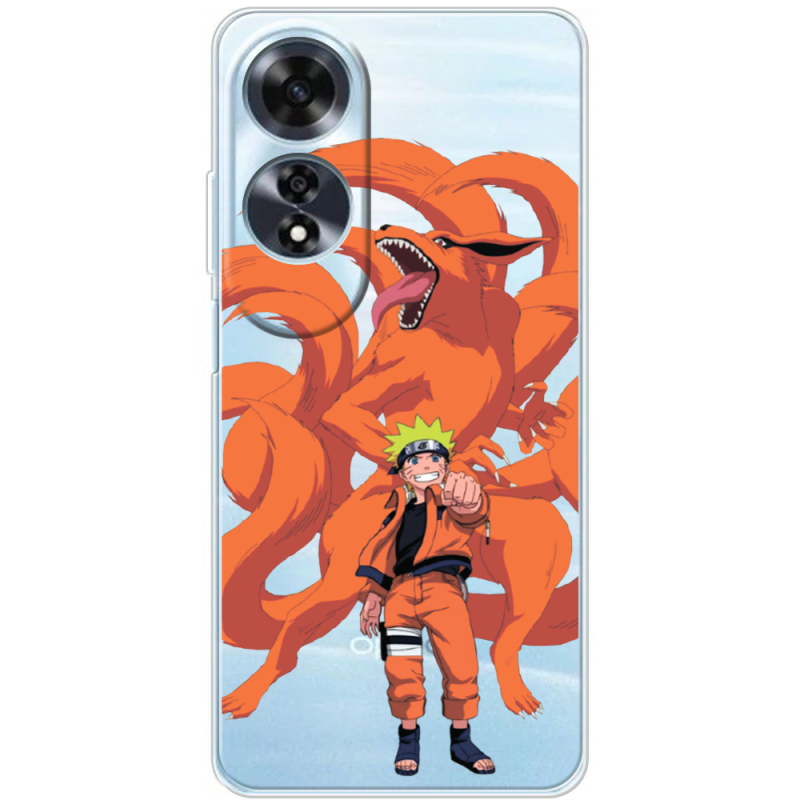 Прозрачный чехол BoxFace OPPO A60 Naruto and Kurama