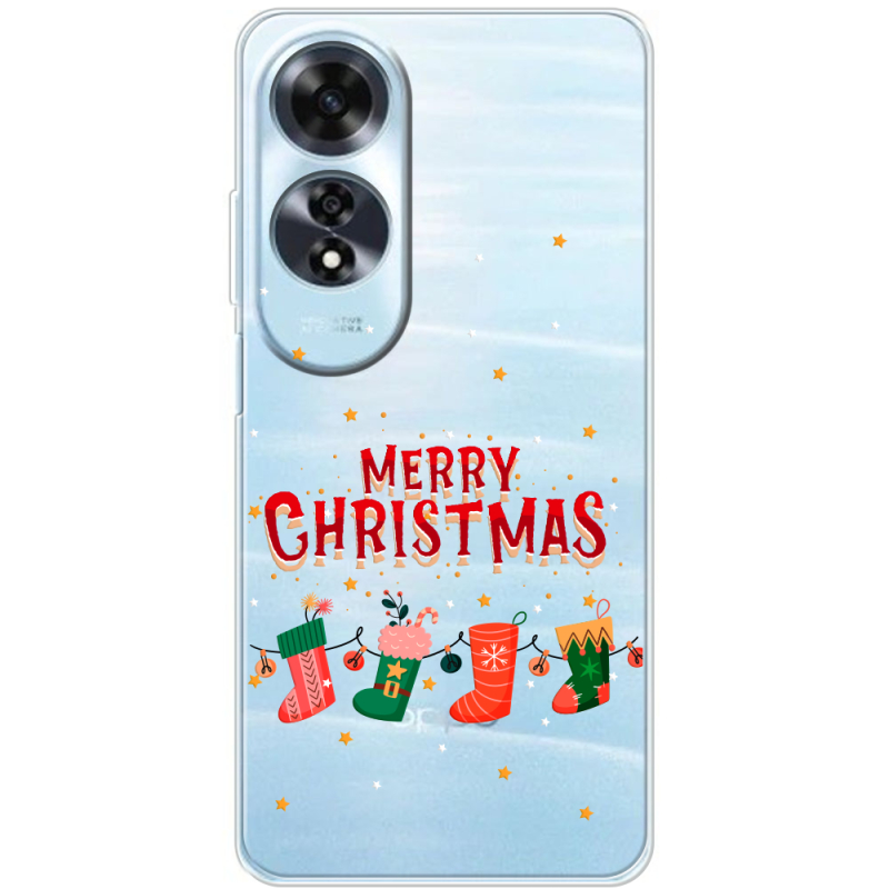 Прозрачный чехол BoxFace OPPO A60 Merry Christmas