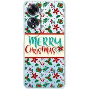 Прозрачный чехол BoxFace OPPO A60 Vintage Christmas Pattern