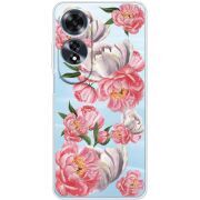 Прозрачный чехол BoxFace OPPO A60 Peony Watercolor Style