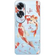 Прозрачный чехол BoxFace OPPO A60 Japanese Koi Fish