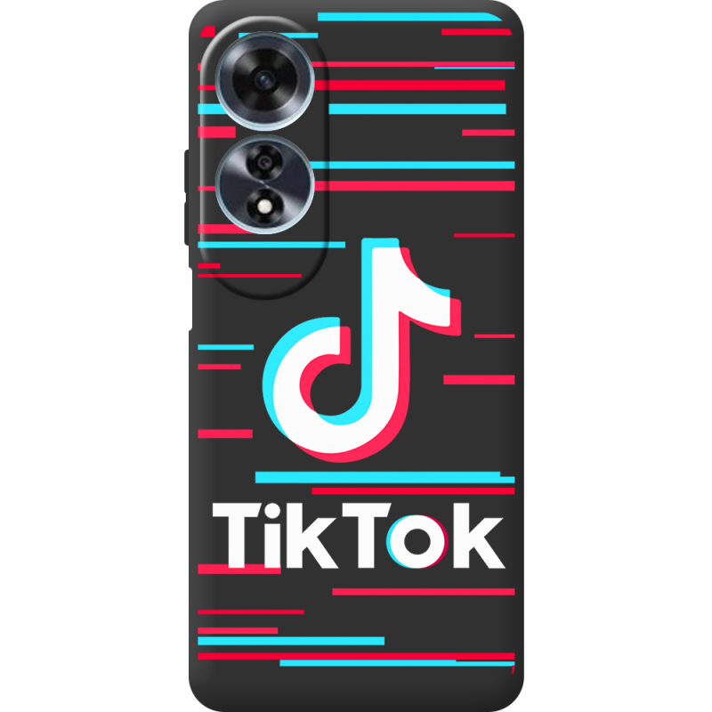 Черный чехол BoxFace OPPO A60 Tik Tok