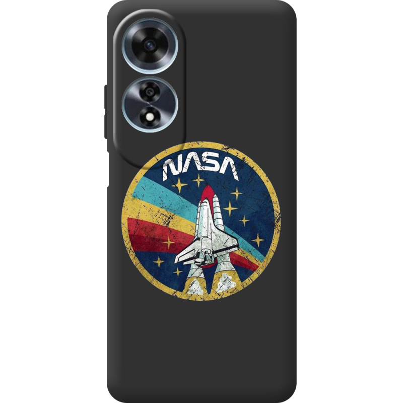 Черный чехол BoxFace OPPO A60 NASA