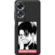 Черный чехол BoxFace OPPO A60 Attack On Titan - Ackerman