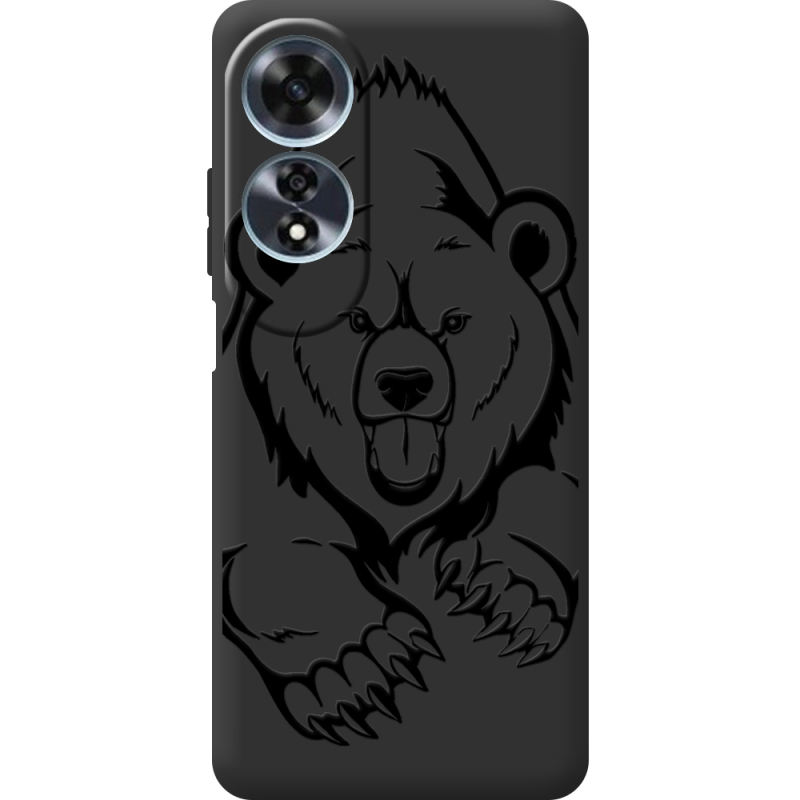 Черный чехол BoxFace OPPO A60 Grizzly Bear