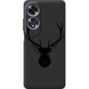 Черный чехол BoxFace OPPO A60 Deer