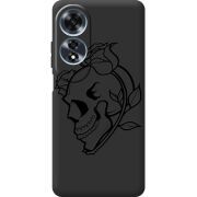 Черный чехол BoxFace OPPO A60 Skull and Roses