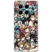 Чехол BoxFace Tecno Camon 30 Anime Stickers