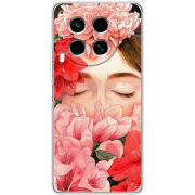 Чехол BoxFace Tecno Camon 30 Girl in Flowers