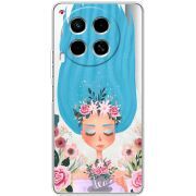 Прозрачный чехол BoxFace Tecno Camon 30 Blue Hair