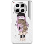 Прозрачный чехол BoxFace Tecno Camon 30 Winter Morning Girl