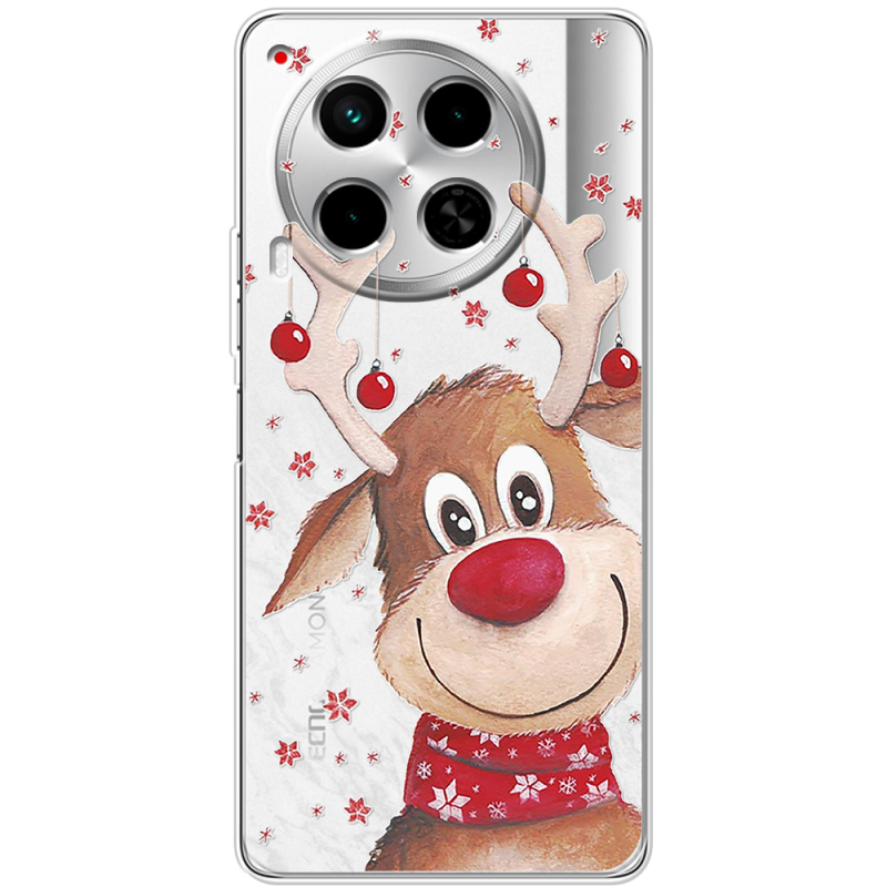 Прозрачный чехол BoxFace Tecno Camon 30 Winter Deer