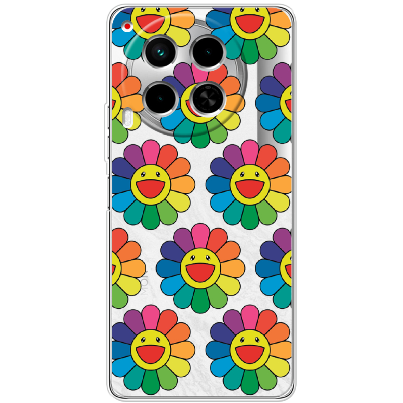 Прозрачный чехол BoxFace Tecno Camon 30 Hippie Flowers