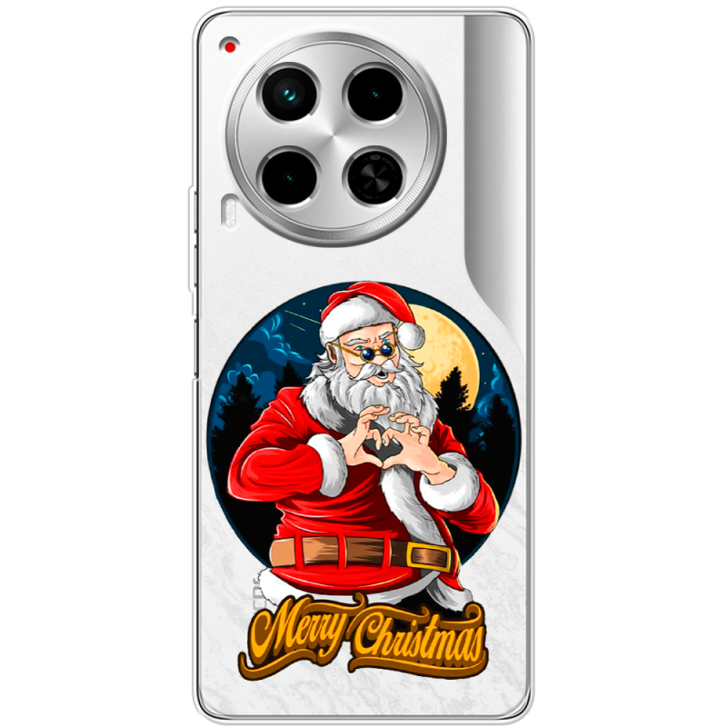 Прозрачный чехол BoxFace Tecno Camon 30 Cool Santa