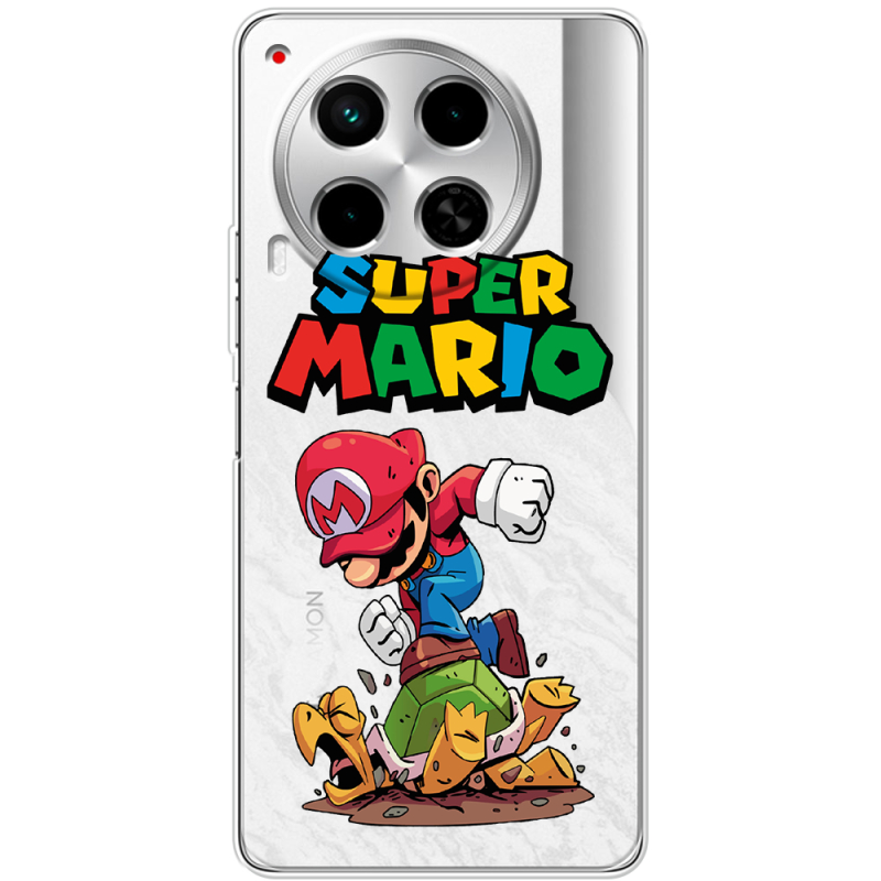 Прозрачный чехол BoxFace Tecno Camon 30 Super Mario