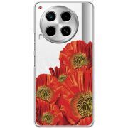 Прозрачный чехол BoxFace Tecno Camon 30 Red Poppies